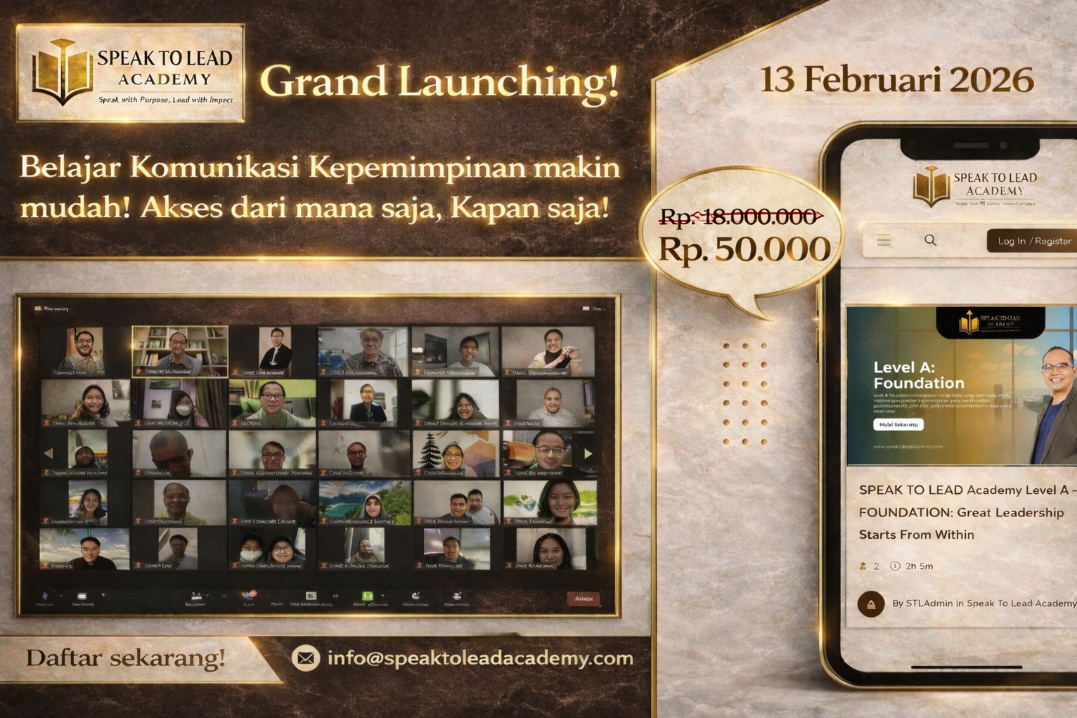 SPEAK TO LEAD Academy - Belajar Komunikasi & Kepemimpinan